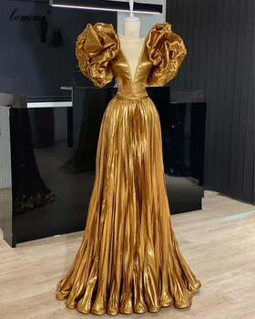Robe Femme Zlatne Arapske Haljina Za Prom Duge Dubai Vestidos De Fiesta Poseban Dizajn Večernje Haljine Ženska Stranka Noćni Mod