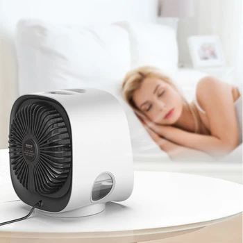 Prijenosni Mini Klima-uređaj USB Zračni Hladnjak Ventilator Ovlaživač Vodeno Hlađenje Ventilator Zraka za Hlađenje Za Kućni Ured Sa 7 Bojama Svjetlosti
