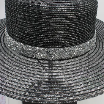 Nove kape cool trendy modela top odmor šuplje prozračna sunčane kape ženske plažu-kape šeširi sa tvrdim polja Panama šeširi kapu