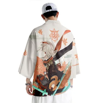 Genshin Impact Kazuha Cosplay Kimono Anime Genshin Kaedehara Kazuha Odijela Modne Vrhovima Odijevanje