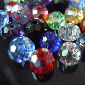 Isywaka 2 mm, 3*4 mm, 4*6 mm, 6*8 mm, austrijski cut-Kristalno staklene Perle, Slobodan Razuporne Okrugle Perle za Izradu Nakita
