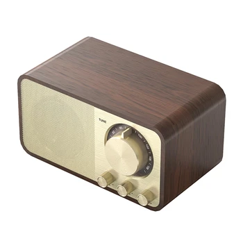 Kreativni Klasicni Drveni Bluetooth Zvučnik, Kompatibilan s 5,0 Zvučnikom, Klasični Zvučnik, Stereo Surround Subwoofer, AUX FM Za Računalo PC