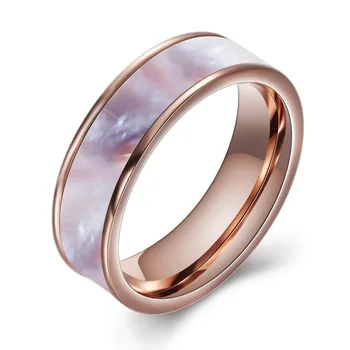 Vjenčano prstenje sudopera prstenje nakit od nehrđajućeg čelika načina 316Л prirodne za žene