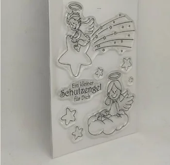 Njemački anđeo pečat Transparentan Pečat za Scrapbooking Prozirna Silikonska Guma DIY Album Dekor 0311