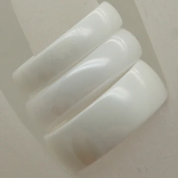 Klasični купольное bijelo high-tech keramički prsten širine 5 mm, zaštićen od ogrebotina, 1 kom.