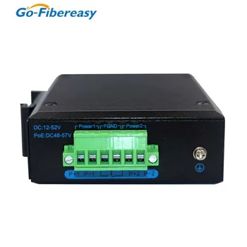 Industrijski Медиаконвертер za vanjsku uporabu na Din-šinu Ethernet-switch 10/100 Mbit/s 1FXSC-1TX/2TX/4TX/8TX RJ45 20 km Utvrđuju pretvarač