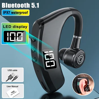 V9 V9S Bežične Bluetooth Slušalice S Mikrofonom Led Display Business Slušalice ENC Sportske Vodootporan Hi Fi Glazbene Kvalitetne Slušalice