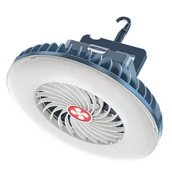 Višenamjenski Šator Ventilator Punjiva Kamp Lampa Prijenosni USB Punjenje Ventilator led Žarulja Vanjski Alat Rasvjete