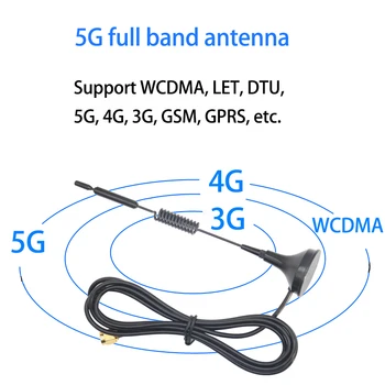 5G Полнодиапазонная Antena 12dBi GSM/3G/4G/5G Pojačalo Signala Mobilne Mreže Pojačalo Magnetno Postolje SMA Priključak za Wifi Modem Router