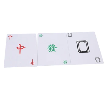 1 Kutija od 144 Papir kineskih karata Mahjong igre Mahjong + Kosti Za Obiteljska Druženja, Dječje Matematički igračka Za Odrasle
