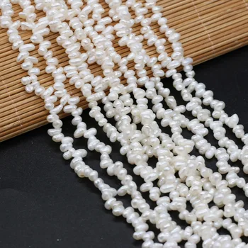 Fin je Prirodni Perle Od Slatkovodnih Bisera, Bijele Slobodan Perle Za Izradu Nakita, Narukvica, Ogrlica, Naušnica za Žene, Veličine 3-4 mm