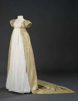 Bijelo - zlatno haljina Jane Austen 