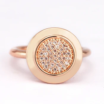 Branded Prsten od Ružičastog zlata 925 Sterling srebra-Srebro-Nakit Besplatna dostava
