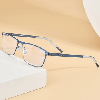 Okvira Za Naočale Od Legure FONEX, Gospodo Četvrtaste Naočale Za Kratkovidnost, Recept Optički Naočale 2020, Novi Gospodo Potpuno Korejski spojnicama bez Naočale 993