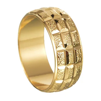 8 mm Modne Muške Prsten Od Nehrđajućeg Čelika Pozlaćeni Nepravilnog Vjenčano Prstenje Godišnjicu Klasični Nakit Za Muškarce Poklon Za Zabavu