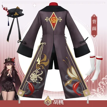 Igra Genshin Impact Hutao Cosplay Odijelo Uniforma Perika Kineski Stil Halloween Večernje Karnevalske Kostime za Žene Igra Tao Hu