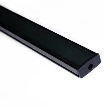 50 cm 20 cm Crni led Aluminijski Profil Za Površinsku Montažu, U Stan Pod Šankom Ormar Kutija Za Alat Ormar Bar Svjetlo Mat Difuzor