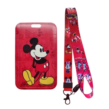 Disney Mickey Cool ID Card Case Crveni Držač Za Osobne Iskaznice medicinske Sestre Nositelji Držač Za Mobilne Kartice