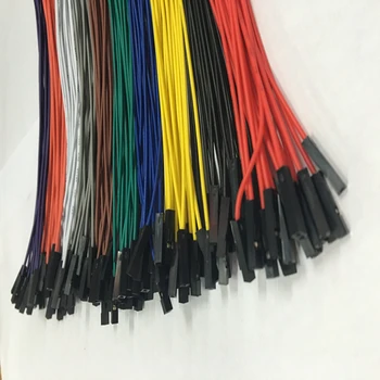 100pc Dupont 1p 2,54 mm priključni kabel 24awg ženski Muški 10/15/20/25/30 cm Crvena plava crna deset boja