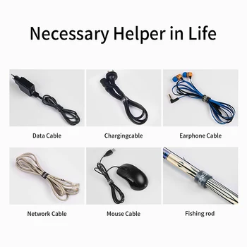 Essager 5 M Kabel Organizator USB Kabel Držač Slušalice, Stalak Za Namatanje Kabela Upravljanje Najlon Organizator Za Ožičenje Zaštita Za Pohranu Kabela