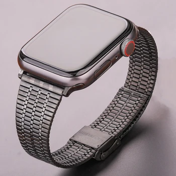Remen Za sat od Nehrđajućeg Čelika Za Apple Watch Band Serie 8 7 6 5 4 Se Remen 44 mm 45 mm 40 mm 41 mm 42 mm 38 mm Ženski Muški Narukvica Iwatch