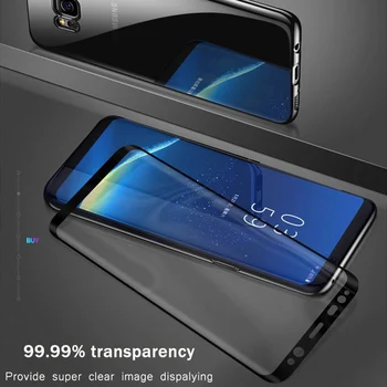 6D Potpuno Zakrivljeni 5D Kaljeno Staklo Za Samsung Galaxy S8 S9 Plus 3D Zaštitna Folija Za Ekran S6 S7 Edge A6 A8 Plus 2018 Torbica