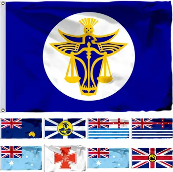 Australija Zastava Kneževine Hutt River 3X5 METARA rijeka Murray (Donja) Banner 90X150 CM 21X14 cm 3X6 METARA Dominion Вестралия