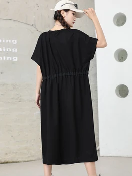Max LuLu 2022 Godišnje Japanske Dizajnerske Odjeće Ženske Modne Crne Haljine Za Odmor Ulica Ženska Elegantna Vestidos Velike Veličine