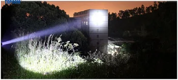TopCom 5000 lumena Skalabilne XML-T6 Super Svijetle Led Svjetiljka Vodootporan Svjetlo Sigurnosni Taktička Svjetiljka