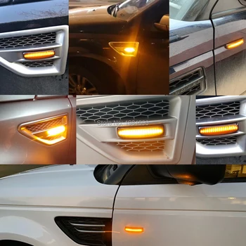 2 kom. Auto Led Pokazivač Smjera, Fluidne, Dinamične Svjetla za Land Rover Land Rover Freeland 2 Discovery 3 4 Range Rover Sport