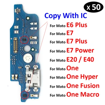 50 kom./lot Dock-USB Punjač za Punjenje Naknada Luka Fleksibilan Kabel Za Motorola E40 E20 E6 Plus E7 Power One Fusion Hyper Macro