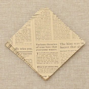 20шт 10*10 cm Antički Узорчатая Engleska Vijest Papir Papir Origami Za Djecu DIY Ručne Zanatske Home Dekor Materijal