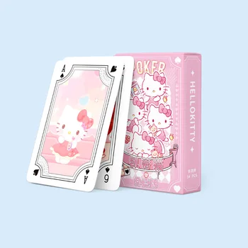Kawaii Igraće Karte Sanrio Hello Kittys Pochacco Jedan Detalj Naruto Pribor Slatka Anime Poker Karte Igračke za Dječake Poklon Za Djevojčice