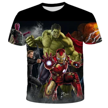 Majica sa spider-man, Dječja odjeća, Majice s Superjunak Hulk, Slatka Majice za djevojčice 12 godina, Moderan Dječji Top s 3D ispis i likovima iz crtića