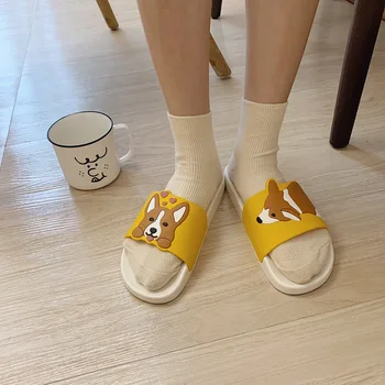 Ins Korejski papuče ženske kućni slatka f нескользящие otporan na habanje pluća crtani papuče student plaža ženska obuća