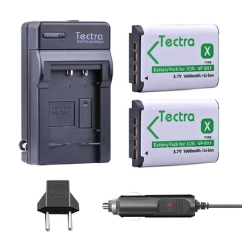 Tectra 2 kom. NPBX1 NP-BX1 Baterije za kamere + Digitalni Punjač + Automobilski priključak za Sony DSC RX1 RX100 M3 M2 RX1R WX300 HX300 HX400